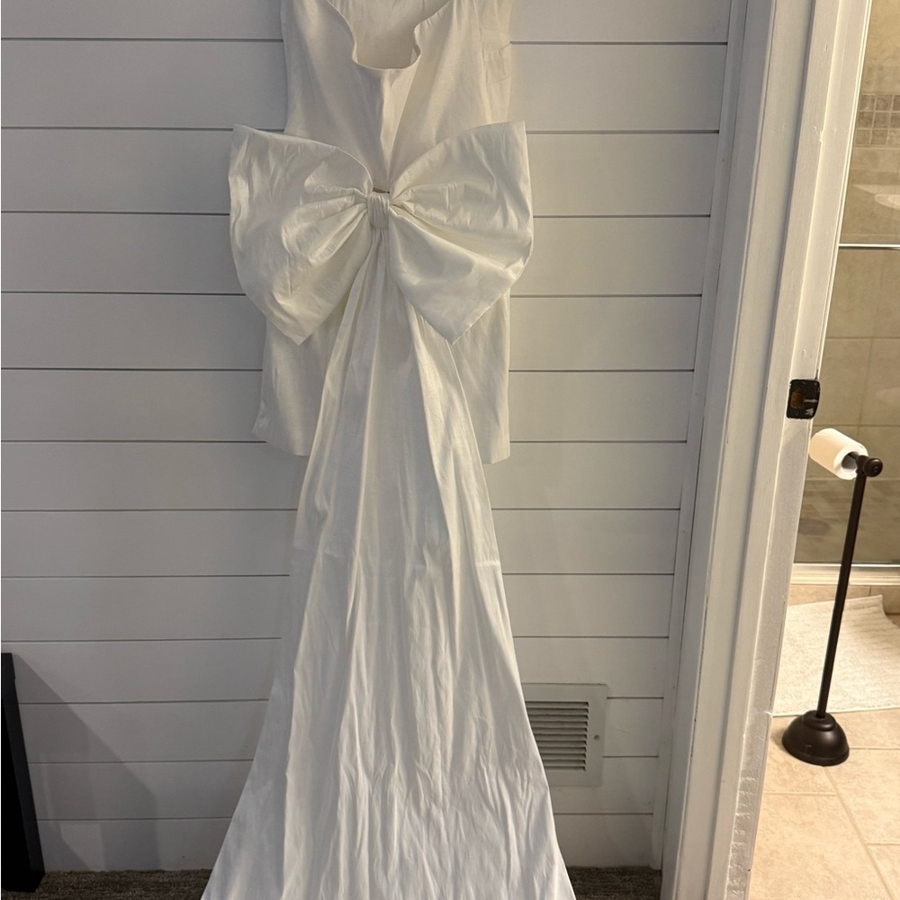 Betsey Johnson White Strapless Ruched Mini Dress - Picture 2 of 12